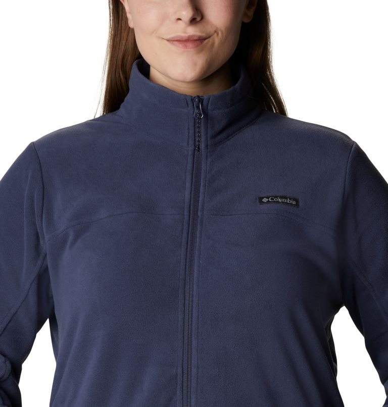 Women's Columbia Ali Peak Full Zip Fleece Jackets Navy | Plus Size CA-P01A6